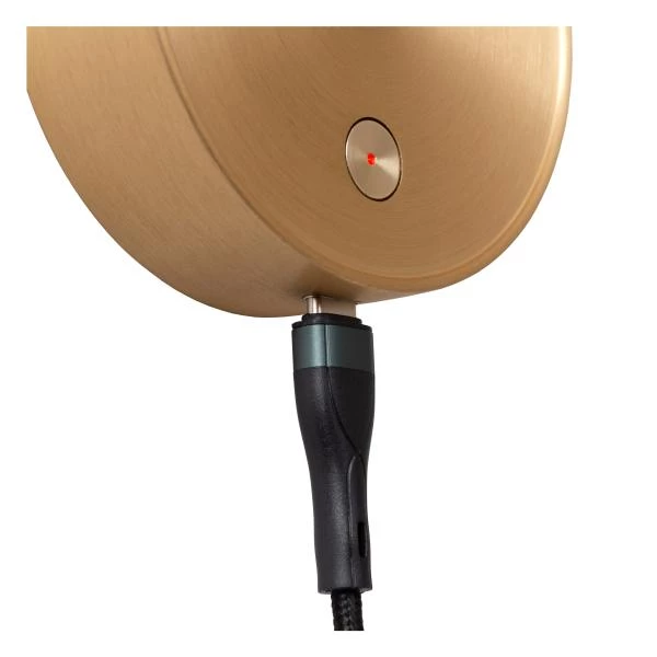 Lucide Premium ASJA - Foco de pared / Lámpara de pared Recargable - Batería/acumulador - LED 3 StepDim - 1x3W 2700K - Oro mate / Latón - detalle 2